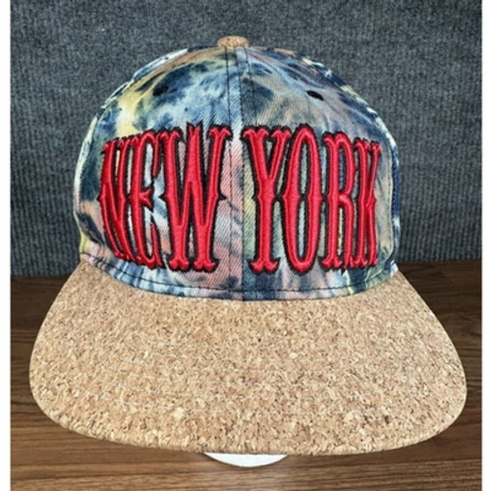 Mu:ka: Muka Baseball Hat Cap New York NYC Tie Dye Colors Snap-Back Adjustable